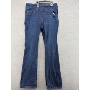 The Pioneer Woman Women's Bootcut Jeans Dark Wash Stretch Elastic Waist Size S‎